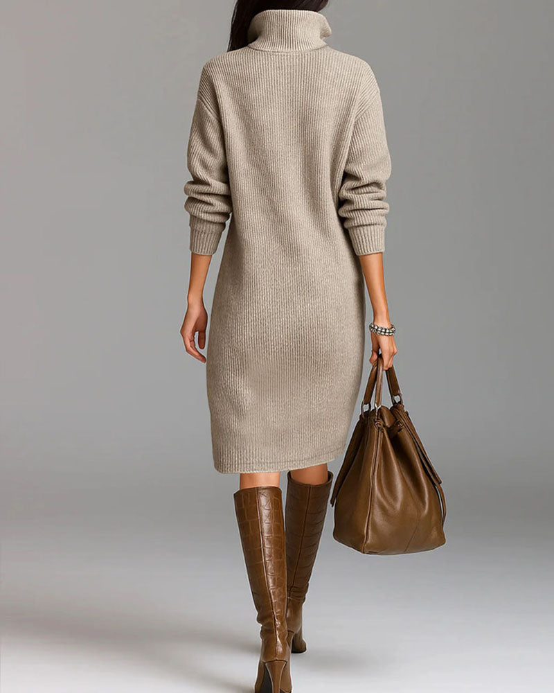 Elegant Knit Midi Dress