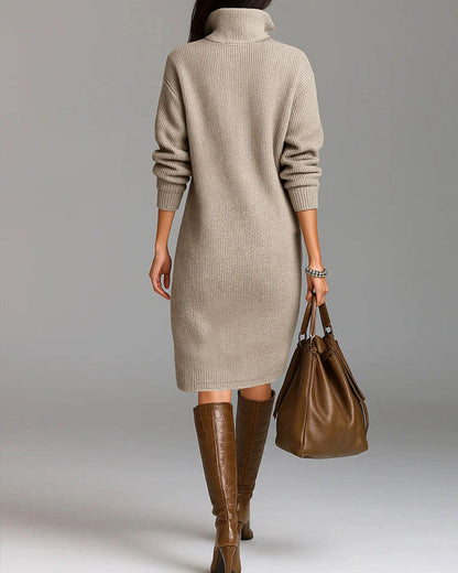 Elegant Knit Midi Dress